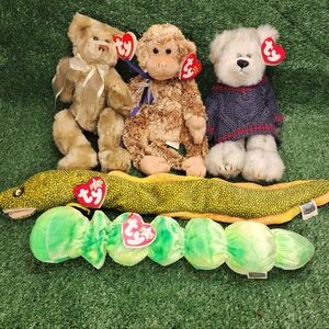 TY Beanie Babies Mix Of 5 Plush Toys